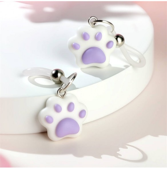MizzZee - Kitty Paw Nipple Clamps (Purple) MizzZee - Kitty Paw Nipple Clamps (Purple)